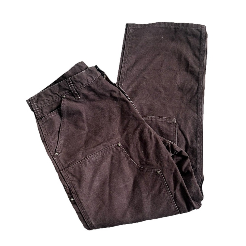 Vintage Carhartt B136 DKB Double Knee Carpenter Pants Brown 36/30